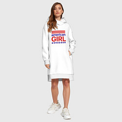 Женское худи-платье American girl, цвет: белый — фото 2