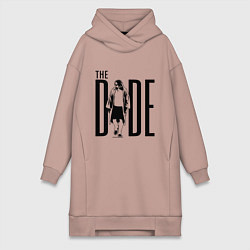 Женское худи-платье The Dude, цвет: пыльно-розовый