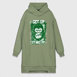 Женская толстовка-платье Get Up - Stand Up