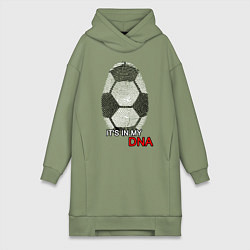 Женская толстовка-платье FOOTBALL IN MY DNA