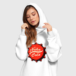 Женское худи-платье Nuka Cola Fallout, цвет: белый — фото 2