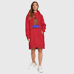 Женское худи-платье Balotelli, цвет: красный — фото 2