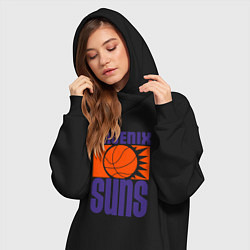 Женское худи-платье Phoenix Suns, цвет: черный — фото 2