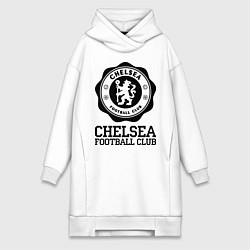 Женское худи-платье Chelsea FC: Emblem, цвет: белый