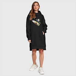 Женское худи-платье Dragon Lore Surf Ava, цвет: черный — фото 2