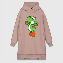 Женское худи-платье Yoshi, цвет: пыльно-розовый