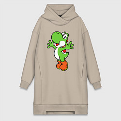 Женское худи-платье Yoshi, цвет: миндальный