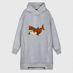 Женское худи-платье Tiger Shark, цвет: меланж