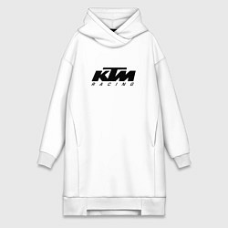 Женское худи-платье КТМ МОТОКРОСС KTM RACING, цвет: белый
