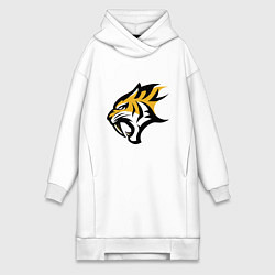 Женское худи-платье Scream Tiger, цвет: белый