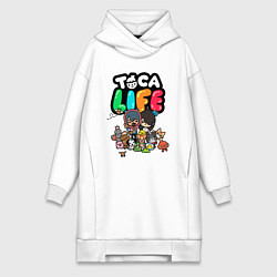 Женское худи-платье Toca Life, цвет: белый