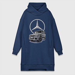 Женская толстовка-платье Mercedes Gelendwagen G63 AMG G-class G400d