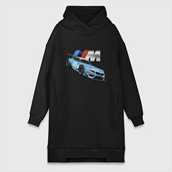 Женское худи-платье BMW M Performance Motorsport, цвет: черный