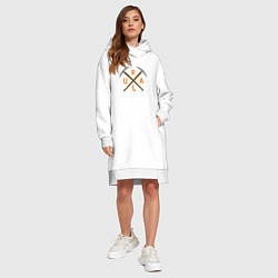 Женское худи-платье URAL 02, цвет: белый — фото 2