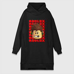 Женская толстовка-платье ROBLOX RED LOGO LEGO FACE