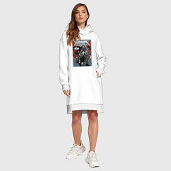 Женское худи-платье Metallica - cool dudes!, цвет: белый — фото 2