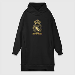 Женская толстовка-платье Real Madrid gold logo