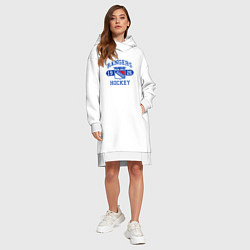 Женское худи-платье Нью Йорк Рейнджерс, New York Rangers, цвет: белый — фото 2