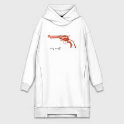 Женское худи-платье Andy Warhol revolver, цвет: белый