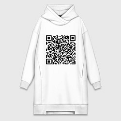 Женская толстовка-платье QR-код Скала Джонсон