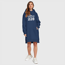 Женское худи-платье 228 - Ноггано, цвет: тёмно-синий — фото 2