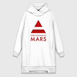 Женская толстовка-платье 30 Seconds to Mars - Рок