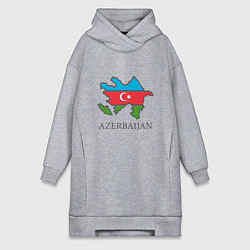 Женское худи-платье Map Azerbaijan, цвет: меланж