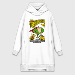 Женское худи-платье Booger boy, цвет: белый