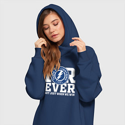 Женское худи-платье Тампа Бэй Лайтнинг Tampa Bay Lightning FOREVER NOT, цвет: тёмно-синий — фото 2