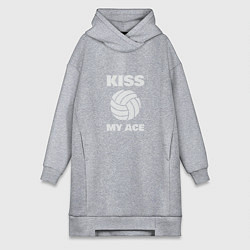 Женское худи-платье Kiss - My Ace, цвет: меланж