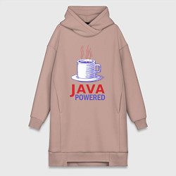 Женское худи-платье JAWA POWERED, цвет: пыльно-розовый
