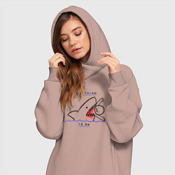 Женское худи-платье Everything is OK, цвет: пыльно-розовый — фото 2