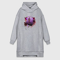Женское худи-платье Беговая Клякса, цвет: меланж