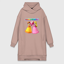 Женское худи-платье Mario Party Nintendo, цвет: пыльно-розовый