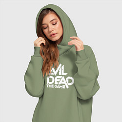 Женское худи-платье Logo Evil Dead, цвет: авокадо — фото 2