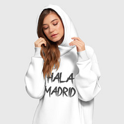 Женское худи-платье Hala - Madrid, цвет: белый — фото 2