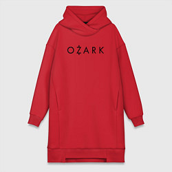 Женская толстовка-платье Ozark black logo