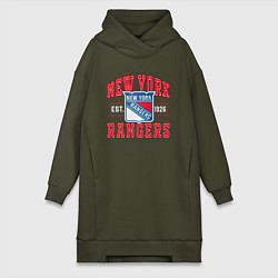 Женская толстовка-платье NY RANGERS NHL НЬЮ-ЙОРК РЕЙНДЖЕРС