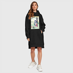 Женское худи-платье Picnic Пикник, цвет: черный — фото 2