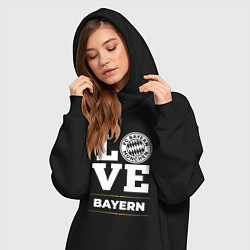 Женское худи-платье Bayern Love Classic, цвет: черный — фото 2