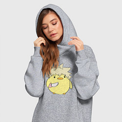 Женское худи-платье Опасный Бакуго My Hero Academia, цвет: меланж — фото 2