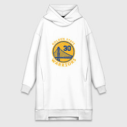 Женское худи-платье GS Warriors, цвет: белый