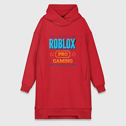 Женское худи-платье Игра Roblox PRO Gaming, цвет: красный