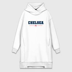 Женское худи-платье Chelsea FC Classic, цвет: белый