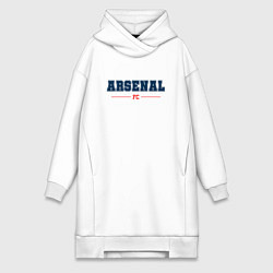 Женское худи-платье Arsenal FC Classic, цвет: белый