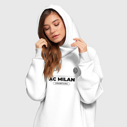Женское худи-платье AC Milan Униформа Чемпионов, цвет: белый — фото 2