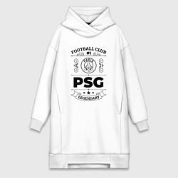 Женская толстовка-платье PSG: Football Club Number 1 Legendary