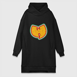 Женское худи-платье Wu-Tang Colors, цвет: черный