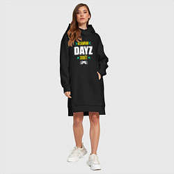 Женское худи-платье Извини DayZ Зовет, цвет: черный — фото 2