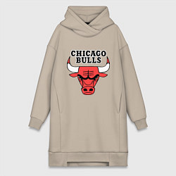 Женская толстовка-платье Chicago Bulls